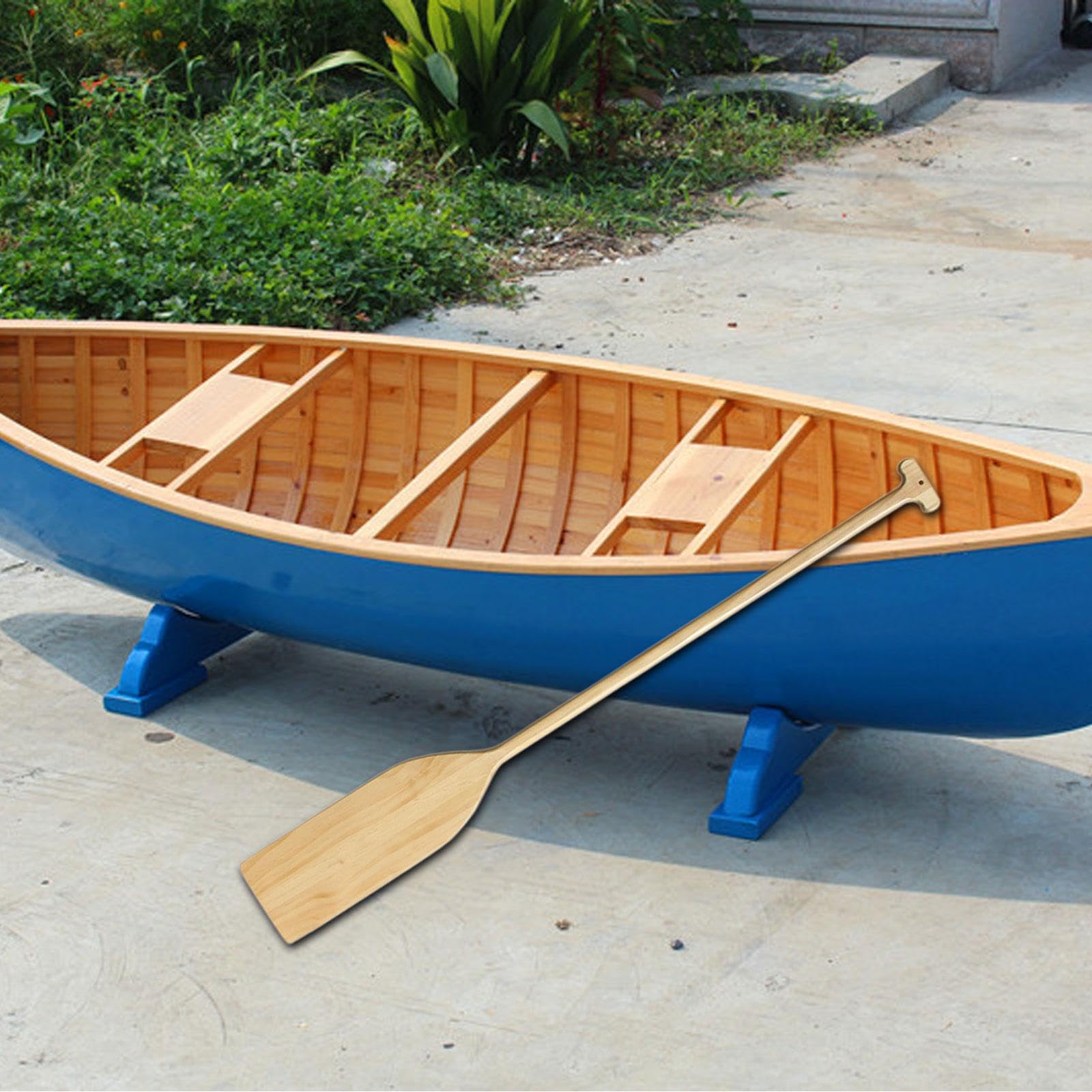Rames de Bateau en Bois, Pagaie en Bois avec Poignée Ergonomique, Accessoire électrique Portatif, Décoratif pour La Décoration de La Maison et du Bure