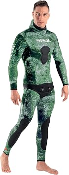 Seac Ghost, Jacket in 7 mm Ultrastretch Neoprene with Incorporated Hood for Freediving and Spearfishing