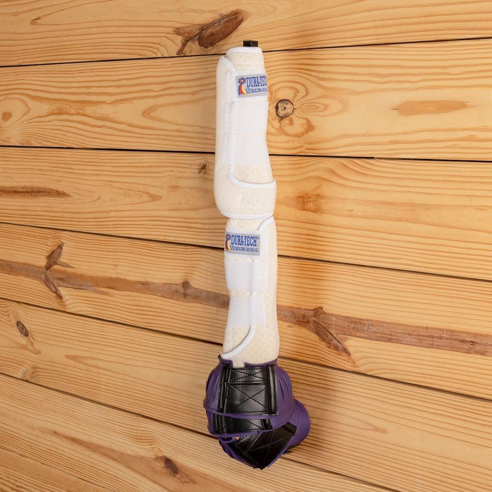 Schneiders Easy-Up Mounted Horse Boot Arm - Set of 2 | Strong Wall-Mounted Tack Organizer | Space-Saving Design for Home, Farm, or Barn | Color Black