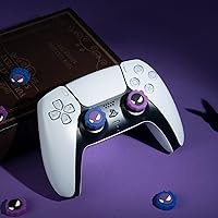 Vista 4 de Yocore Purple Devil Switch - Tapas de agarre de pulgar de silicona suave, tapas analógicas de silicona suave para Switch ProPS4PS5, 4