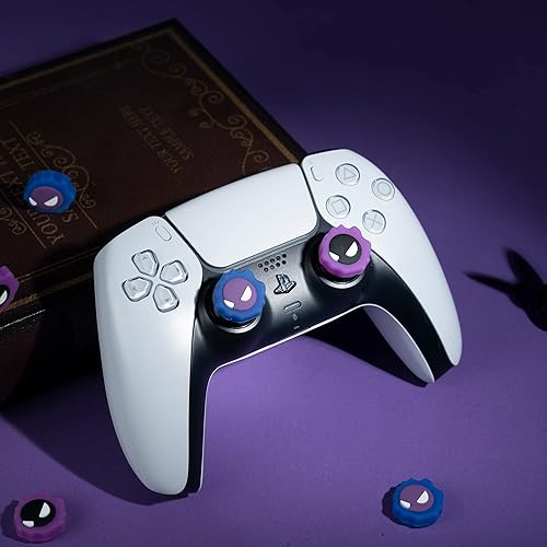 Miniatura 4 de Yocore Purple Devil Switch - Tapas de agarre de pulgar de silicona suave, tapas analógicas de silicona suave para Switch ProPS4PS5, 4 unidades