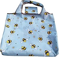 Vista 4 de HAPPYHEDI - Bolsas plegables reutilizables para comestibles, lavables, asas largas, bolsa plegable, resistente a granel, 007 -4 Pack Mix5 Mediano