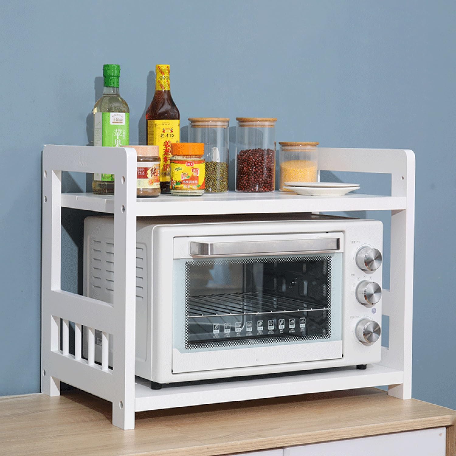 Stolik na gramofon z połowy wieku, stojak na sprzęt audio stereo, konsola multimedialna do odtwarzacza DVD, nowoczesny uchwyt na gramofon z połowy wieku do sypialni, salonu(Walnut,49 * 50 * 38cm)