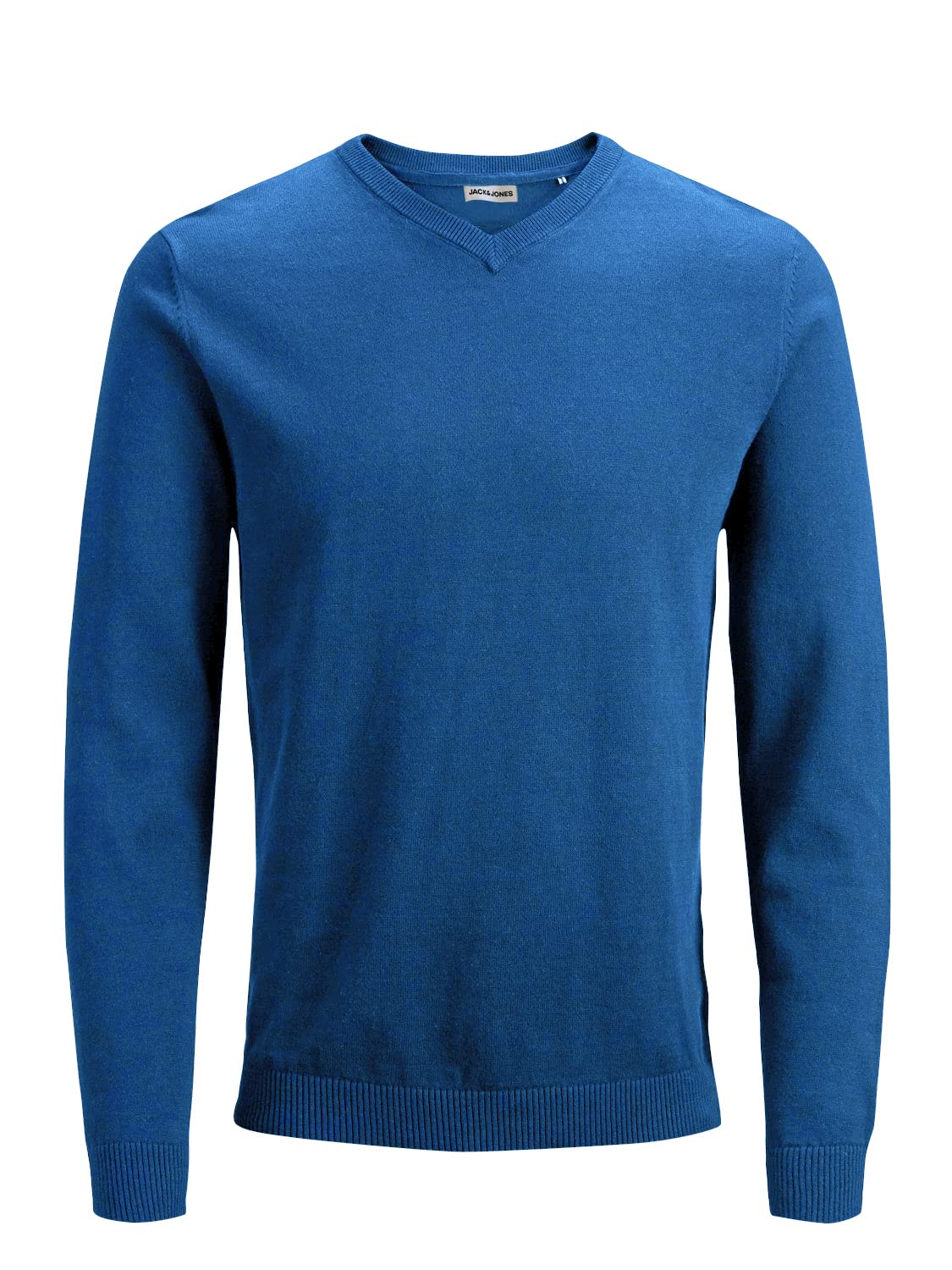 JACK & JONES Herren JJEBASIC Knit V-Neck, Classic Blue, XL