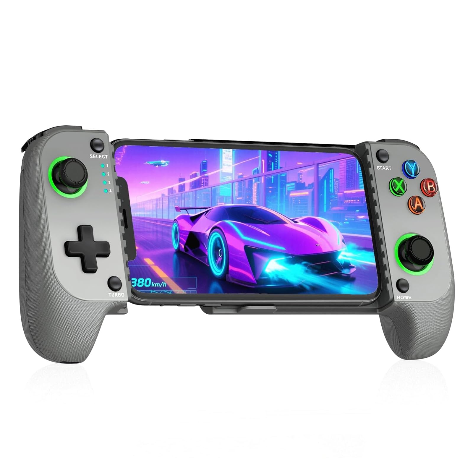CYOYPPY Controlador de juego móvil para iPhone/Android inalámbrico para videojuegos, compatible con Xbox Game Pass, Steam Link, Call of Duty, Roblox y Minecraft (gris)