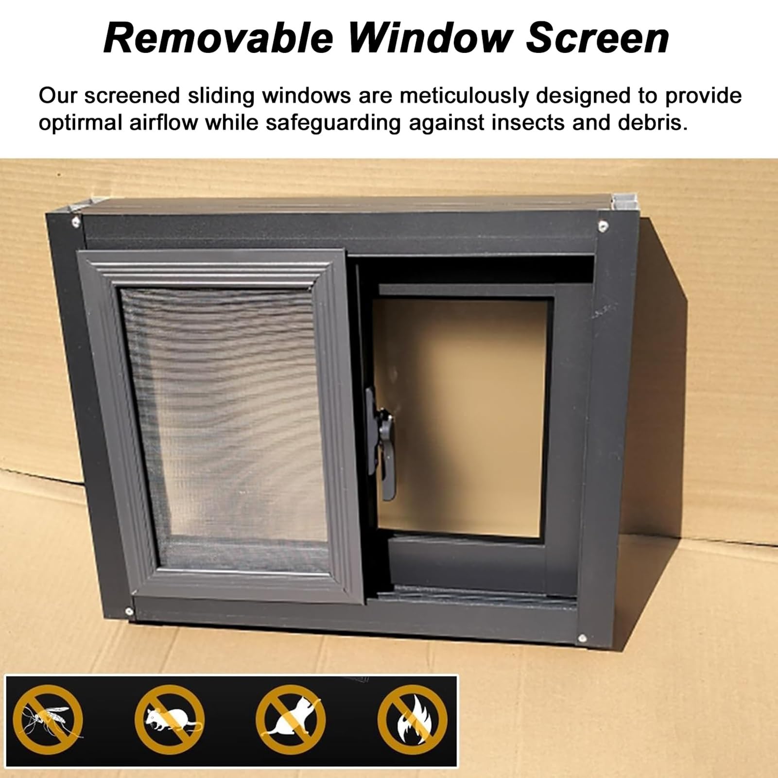 Ventana Corrediza Horizontal De Aluminio Negra, Ventana De Travesaño para Sótano, Baño, Cobertizos Y Gallineros, Ventana De Techo, Tamaño Personalizado (An. X Al. 36 X 20 In 90 X