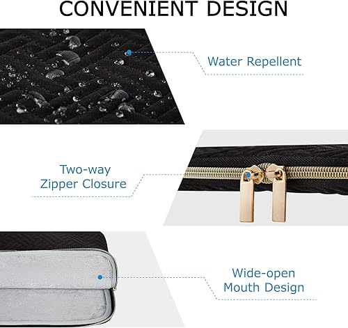 Miniatura 4 de BAGSMART - Funda para laptop, compatible con portátiles de 13 a 13.3 pulgadas, MacBook Air, MacBook Pro de 14 pulgadas, computadora, funda