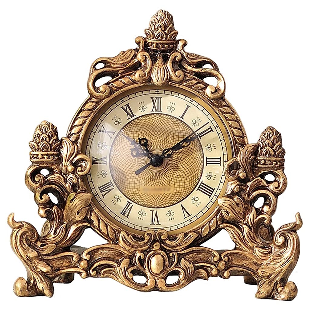 Reloj retro de mesa analógico JFDBGU con mecanismo silencioso a pilas