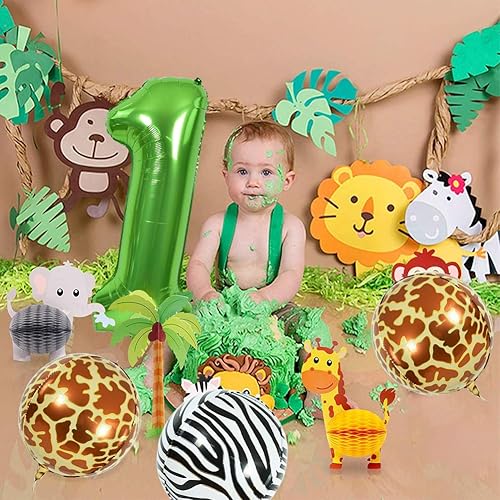 Miniatura 5 de TONIFUL Globos grandes de 40 pulgadas con números verdes número 21 dígitos 21, globos de helio, globos de aluminio de Mylar con números grandes para