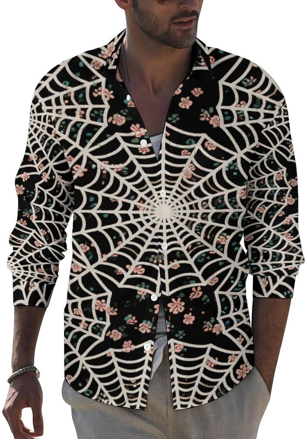 Men's Shirt Casual Wrinkle Free Long Sleeve Button Down Shirts Pocket Summer Fall Shirt Jacket