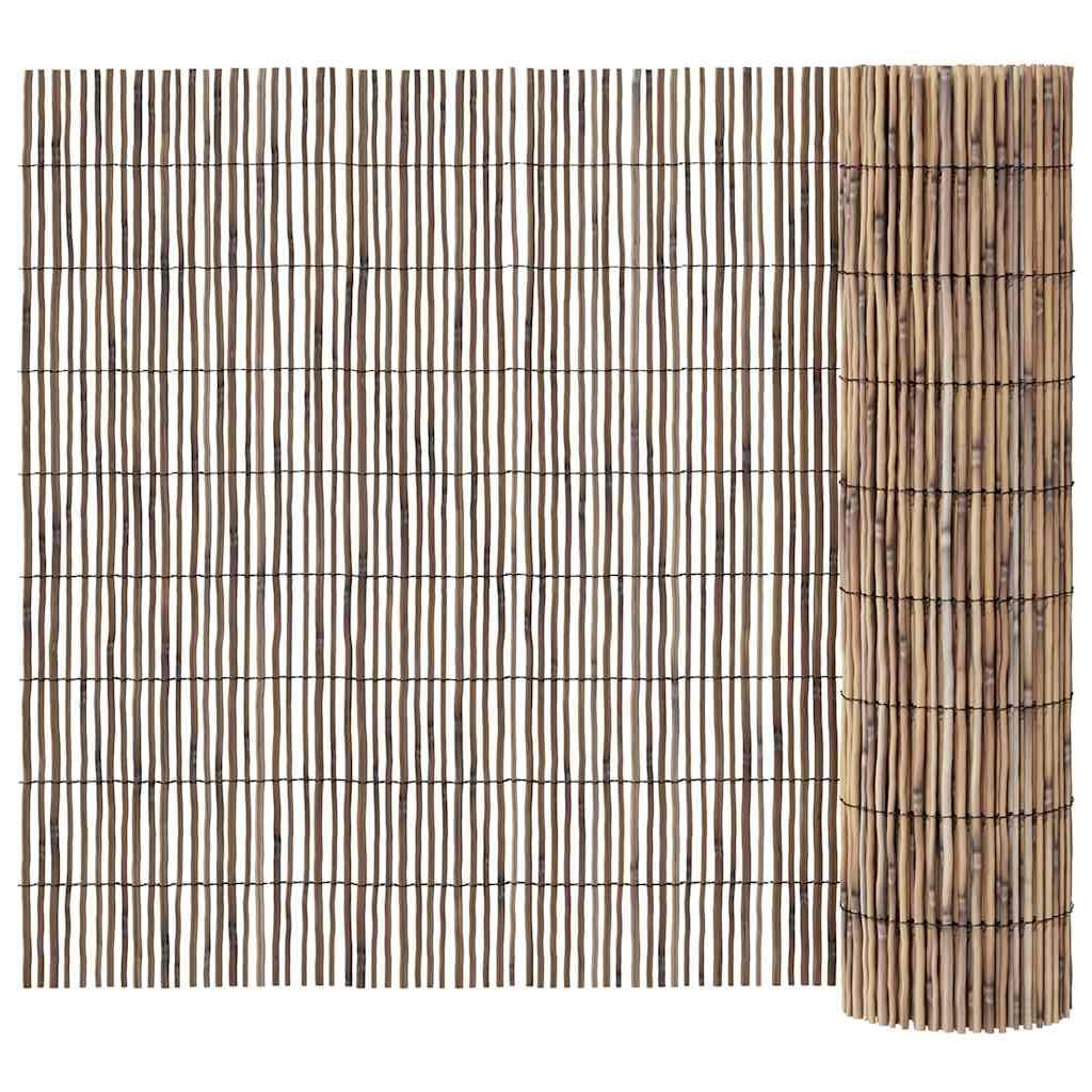 Valla de caña natural para jardín 600 x 140 cm como valla de jardín de juncos para privacidad y estera multifuncional como protección visual para terraza con valla de protección visual