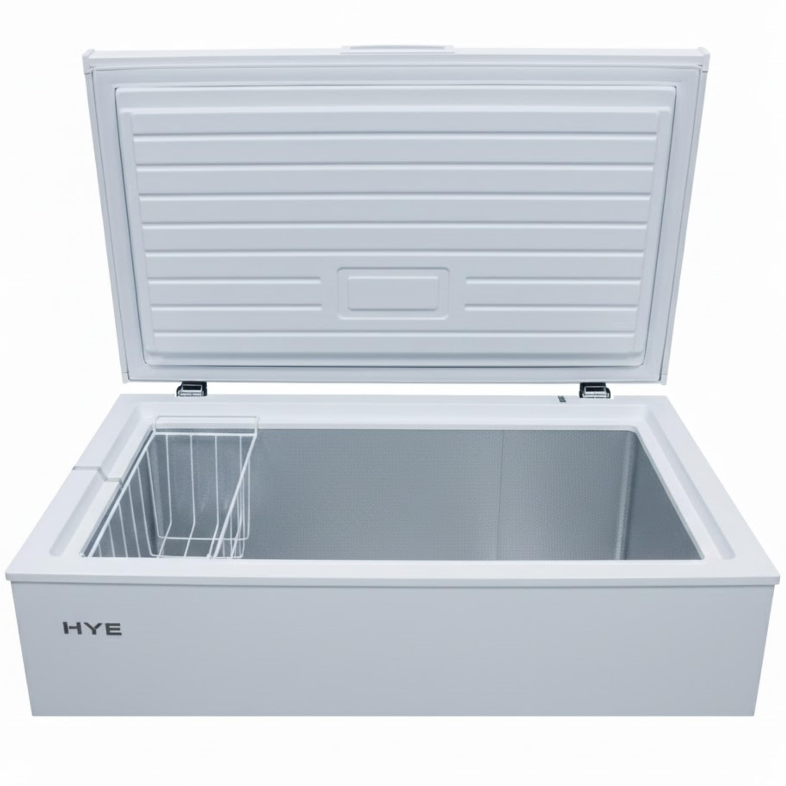 HYE Chest Freezer - 205L Freezer, Quiet 42 dB Operation, Mechanical Temperature Control, Freestanding Design, White, Perfect For Kitchens, Garages & Utility Rooms - RF01CF205W24 — view 3