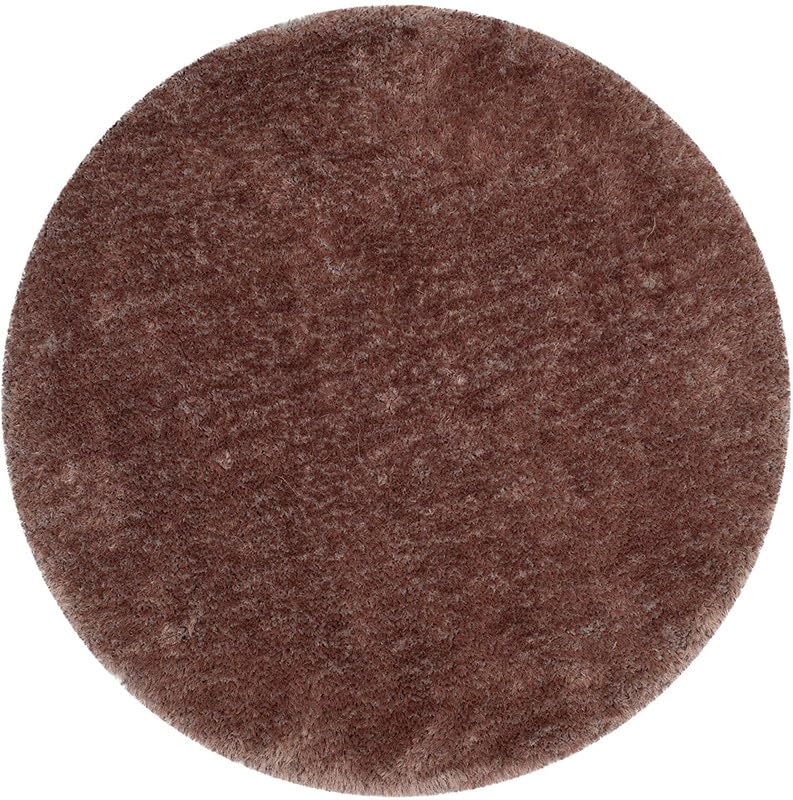 Image of Soft Shaggy Anti Skid Carpets for Living Room 8x8 feet Brown Color Premium Soft Fluffy Plain Fur Rugs Bedroom Floor