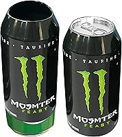 Vista 1 de Skywin Funda de silicona para latas (paquete de 2) La cubierta de lata oculta la lata disfrazándola como una lata de refresco (negro)