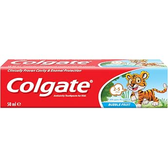 COLGATE TODLER ANTI CAVITY TOOTHPASTE BUBBLE FRUIT FLAVOUR 2-5 YEARS