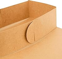 Vista 24 de Restaurantware Bio Tek - Loncheras de papel de 8.75 x 4.25 x 8 pulgadas con asas, 100 recipientes desechables de papel kraft para alimentos