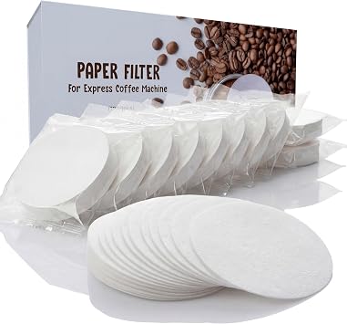 AGOGO Coffee Paper Filters, Espresso Portafilter & Moka Pot, 1000 Pack 58mm | Round Japanese wood fiber, 10 individually sealed packs, keeps shower screens clean, ensures a grit-free brew, 3-year supply