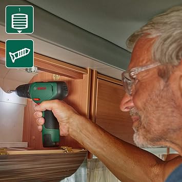 Bosch Akku Bohrschrauber EasyDrill 1200 (1 Akku, 12 Volt System, im Koffer)