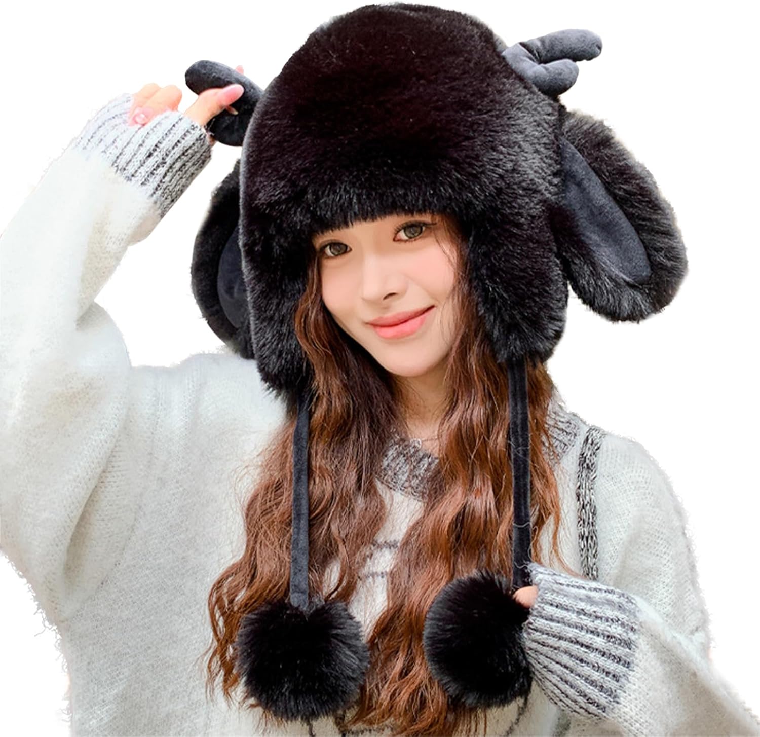 Women Girls Winter Plush Faux Fur Hat Cute Animal Nigeria Ubuy