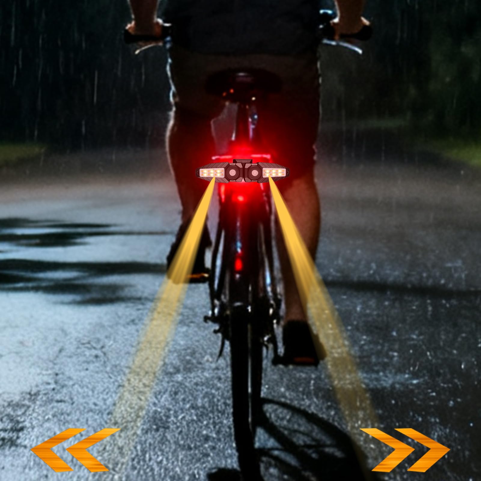 Luz Trasera Para Bicicleta Impermeable 5 Modos Recargable