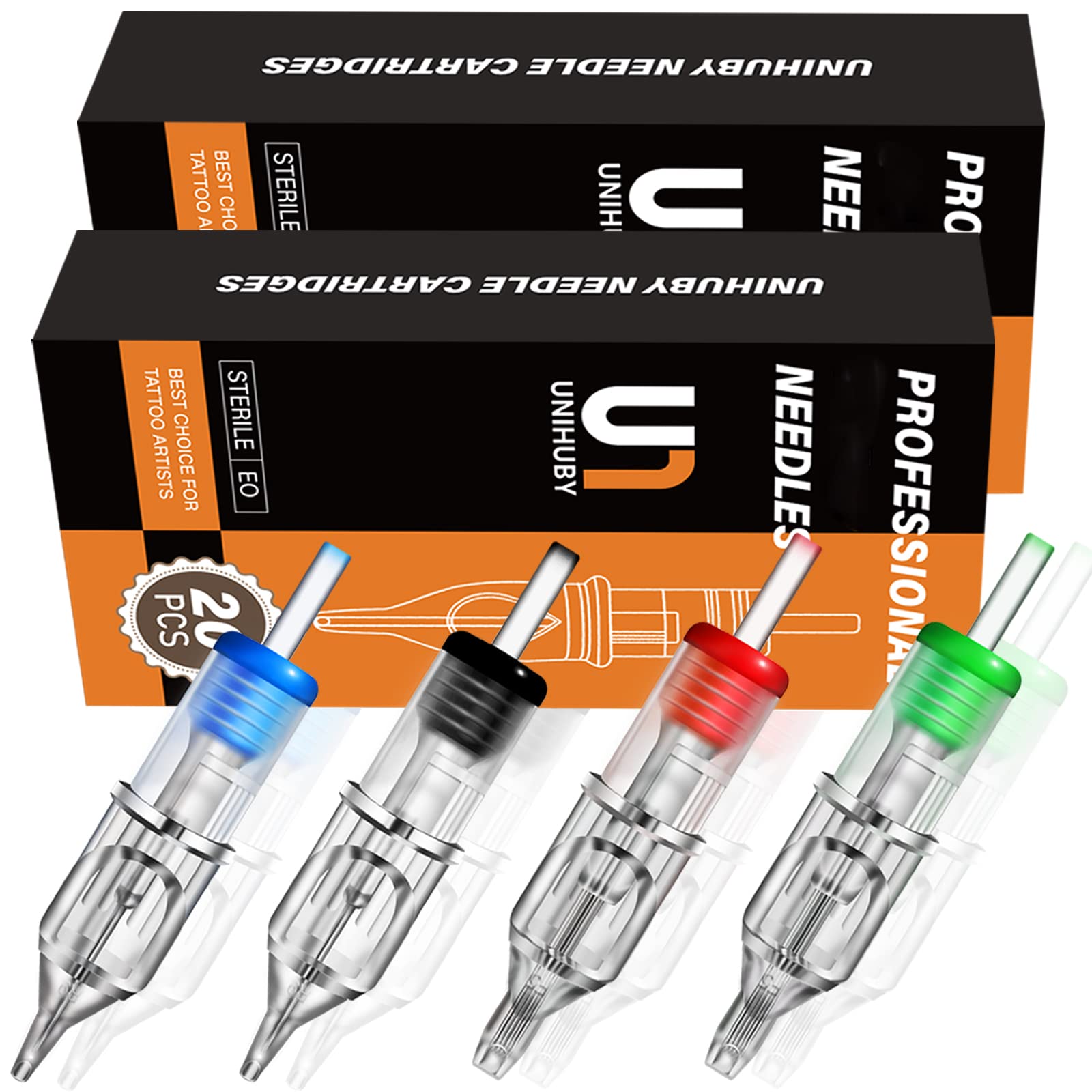 Aghi A Cartuccia, 40 Pezzi Cartucce Per Tatuaggi Isti 3RL 5RL 7RL 9RL - Foto 8