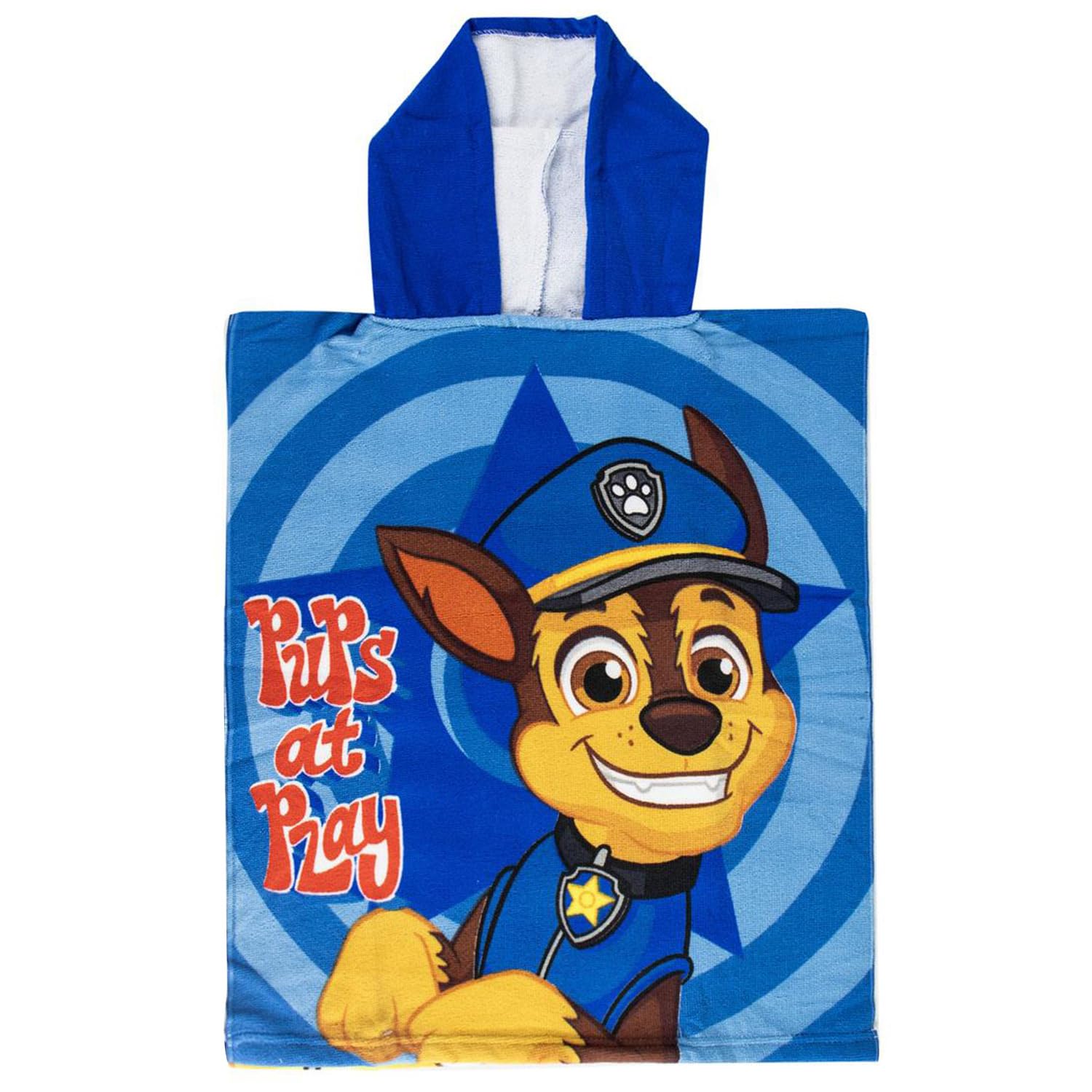 Poncho da bagno per bambini Paw Patrol – Asciugamano con cappuccio 50 x 115 cm – Poncho da spiaggia e piscina ragazzo – Accappatoio leggero ad asciugatura rapida – idea regalo per