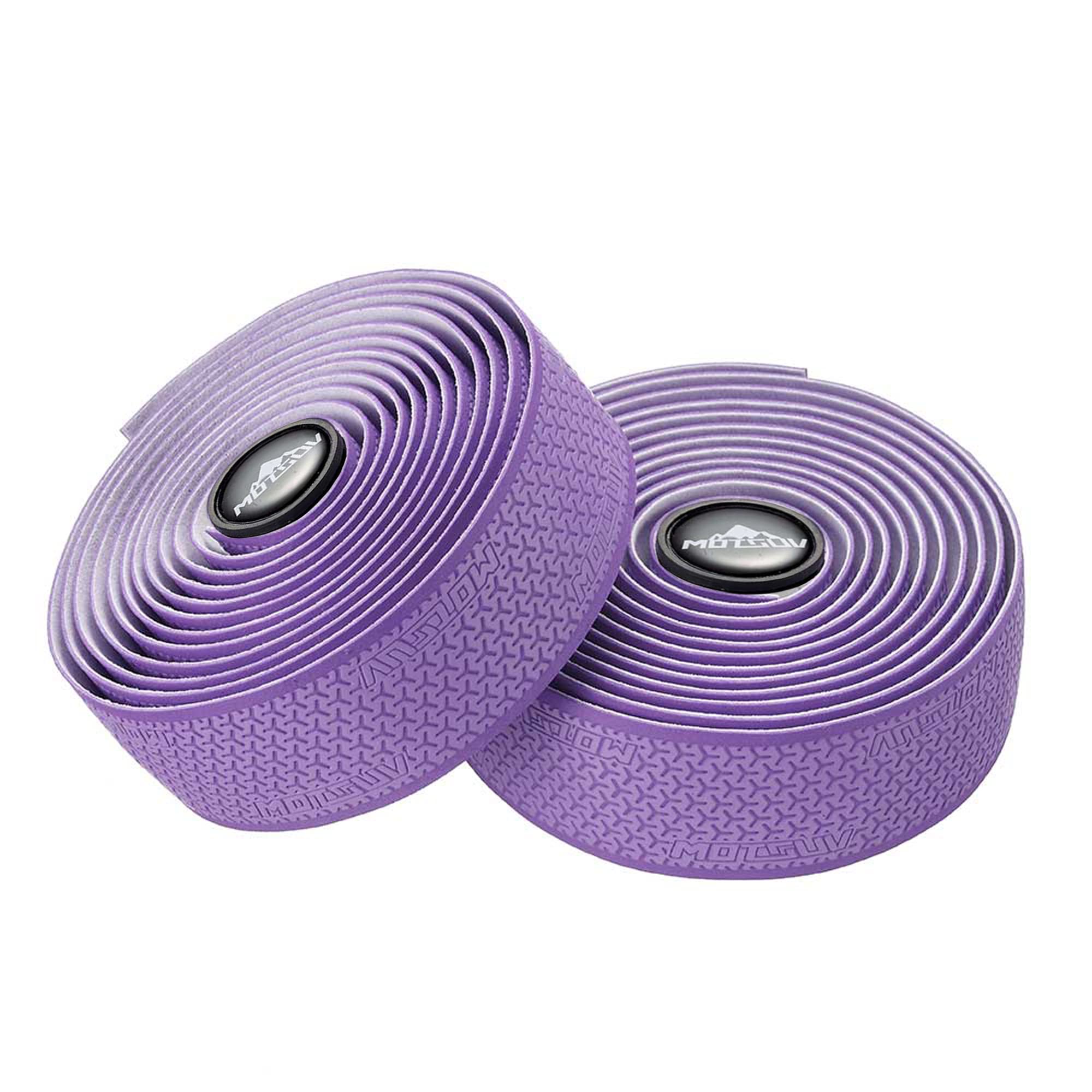 VXM Bike Handlebar Tape,Road Bicycle Bar Tape, PU Leather + EVA,Cycling Handle Grip Wrap-2 Rolls (Purple)