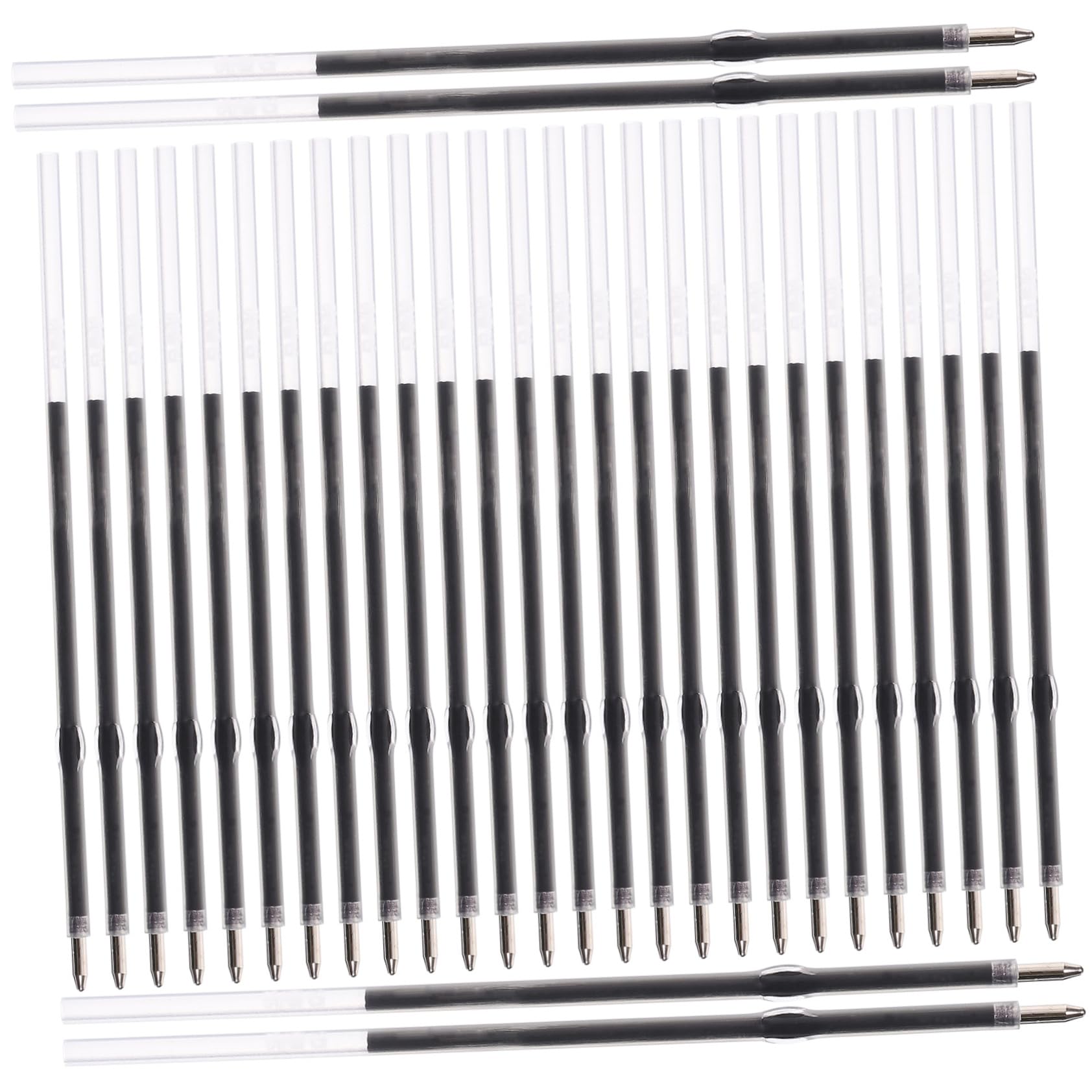 Generic 100pcs Convenient Pen Refills for Office Gel Ballpoint Pens Ink Replacement Writing Refills Easy Install for Students Professionals