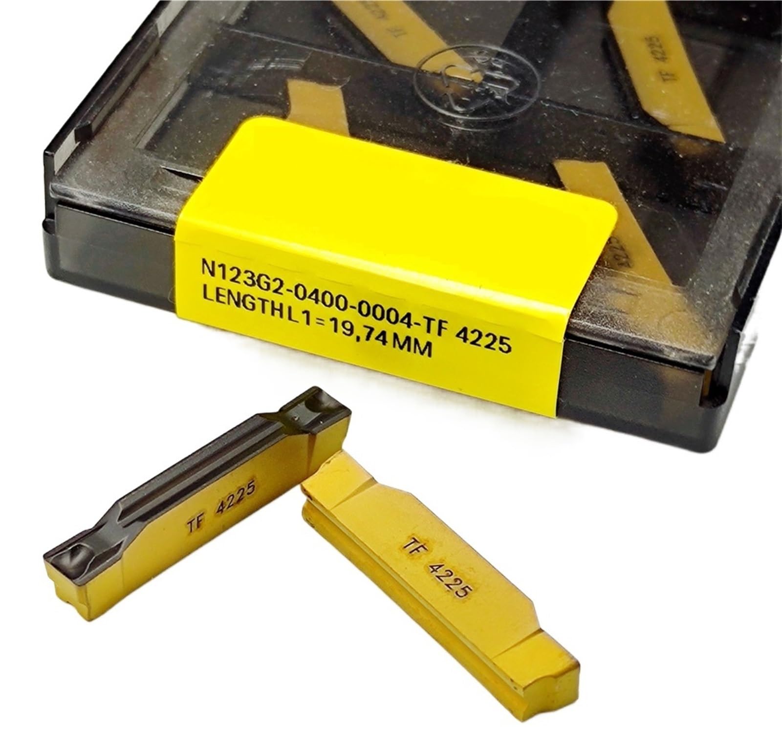 AALLYN Indexable Carbide Lathe Tool 10pcs N123G2-0400-TF4225 CNC Tool Parts Carbide Blade Lathe for External Turning