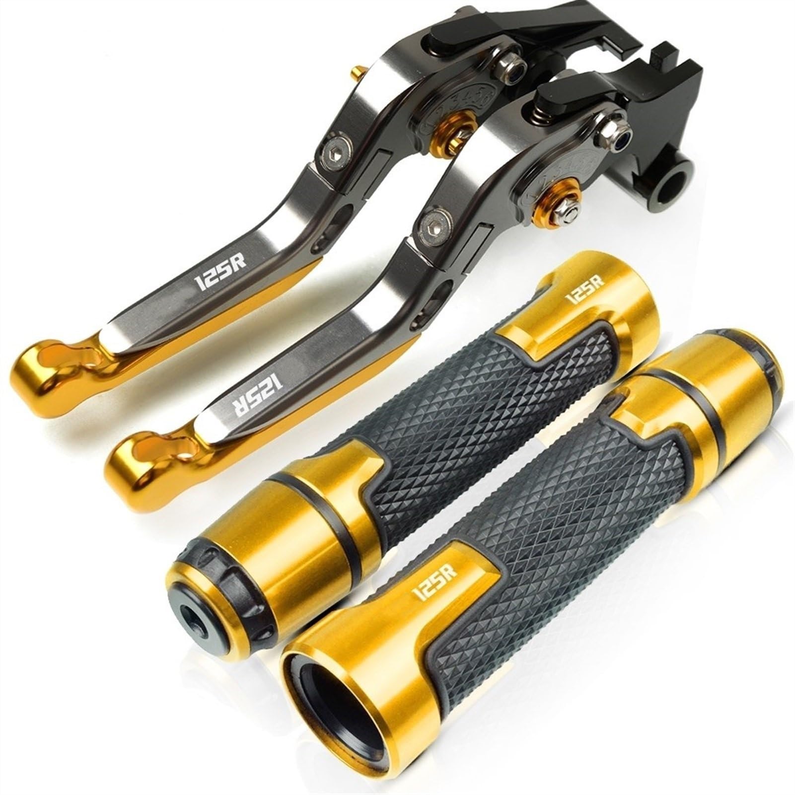 Palancas de embrague y freno para CBR125R 2011-2020 manetas de motocicleta color oro
