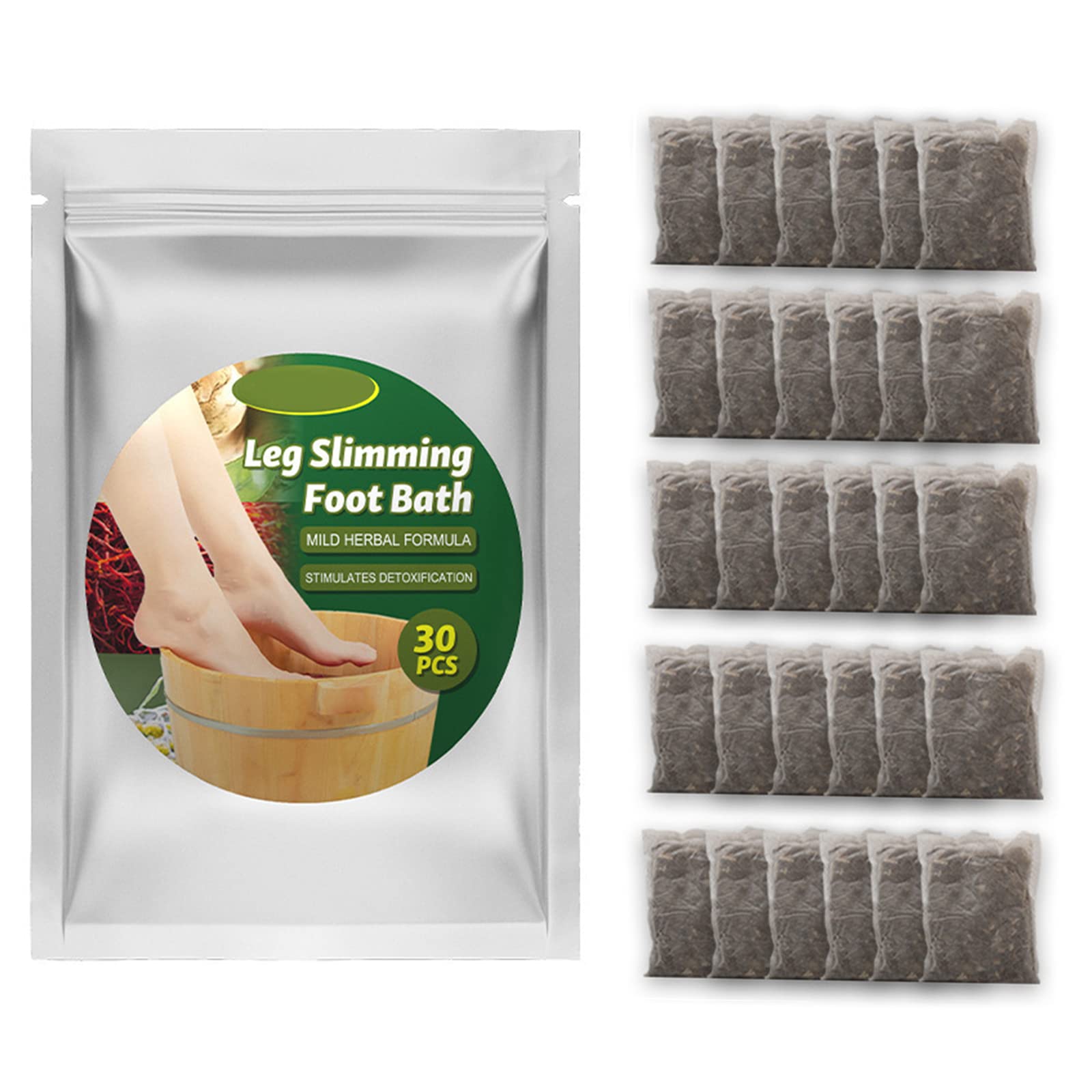 Buy Lymphatic Drainage Ginger Foot Soak, 30PCS Leg Slimming Foot Bath