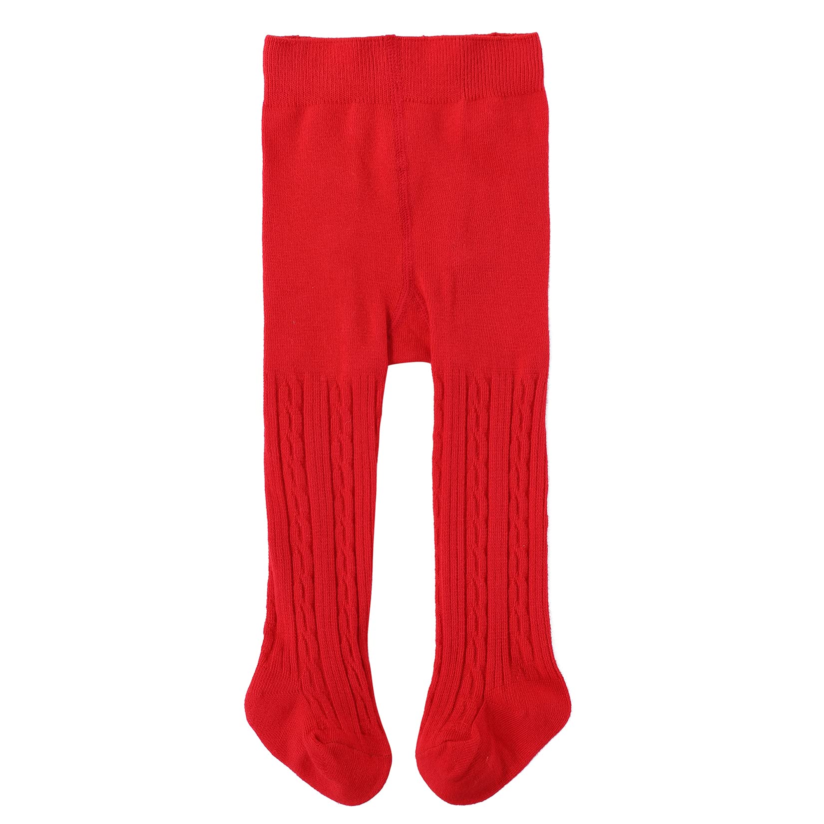 Century Star Baby Girls Cotton Cable Knit Tights for 0-4 Years Toddler
