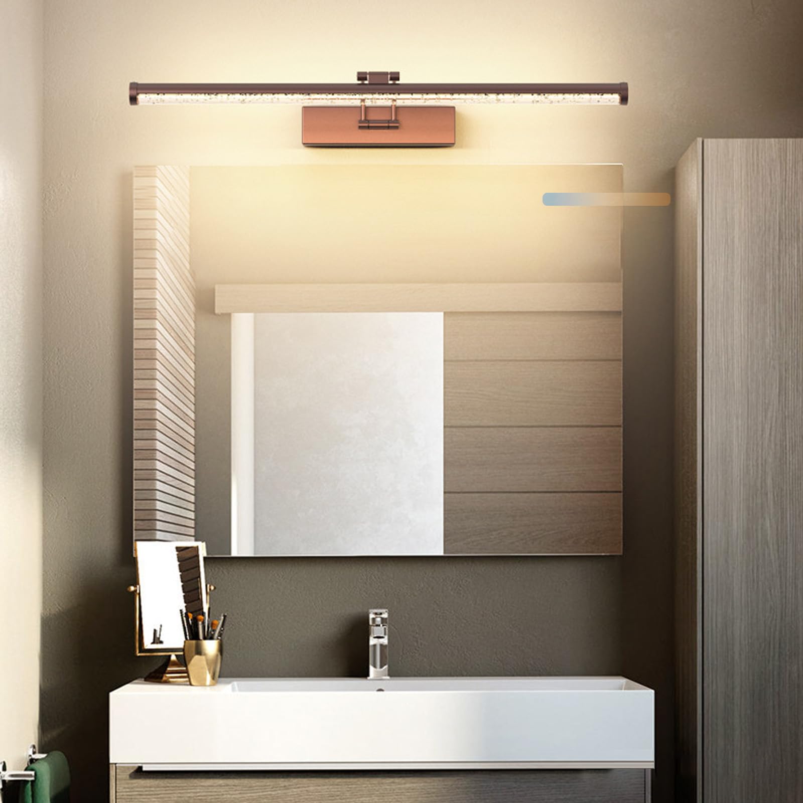Apliques de pared LED color café de 40cm con temperatura regulable 8