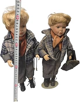 アンティーク　人形 Amazon.co.jp: アンティークドール ビスクドール 男の子 2体セット