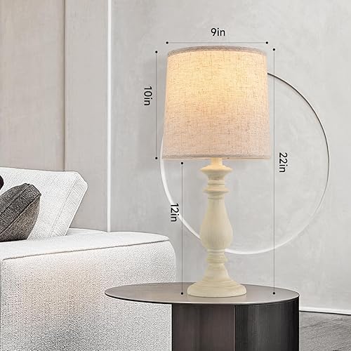 Miniatura 7 de Juego de 2 lámparas vintage rústicas de mesa de granja, lámpara de lectura de noche, mesita de noche, lámpara de tetera, lámpara de escritorio, 22