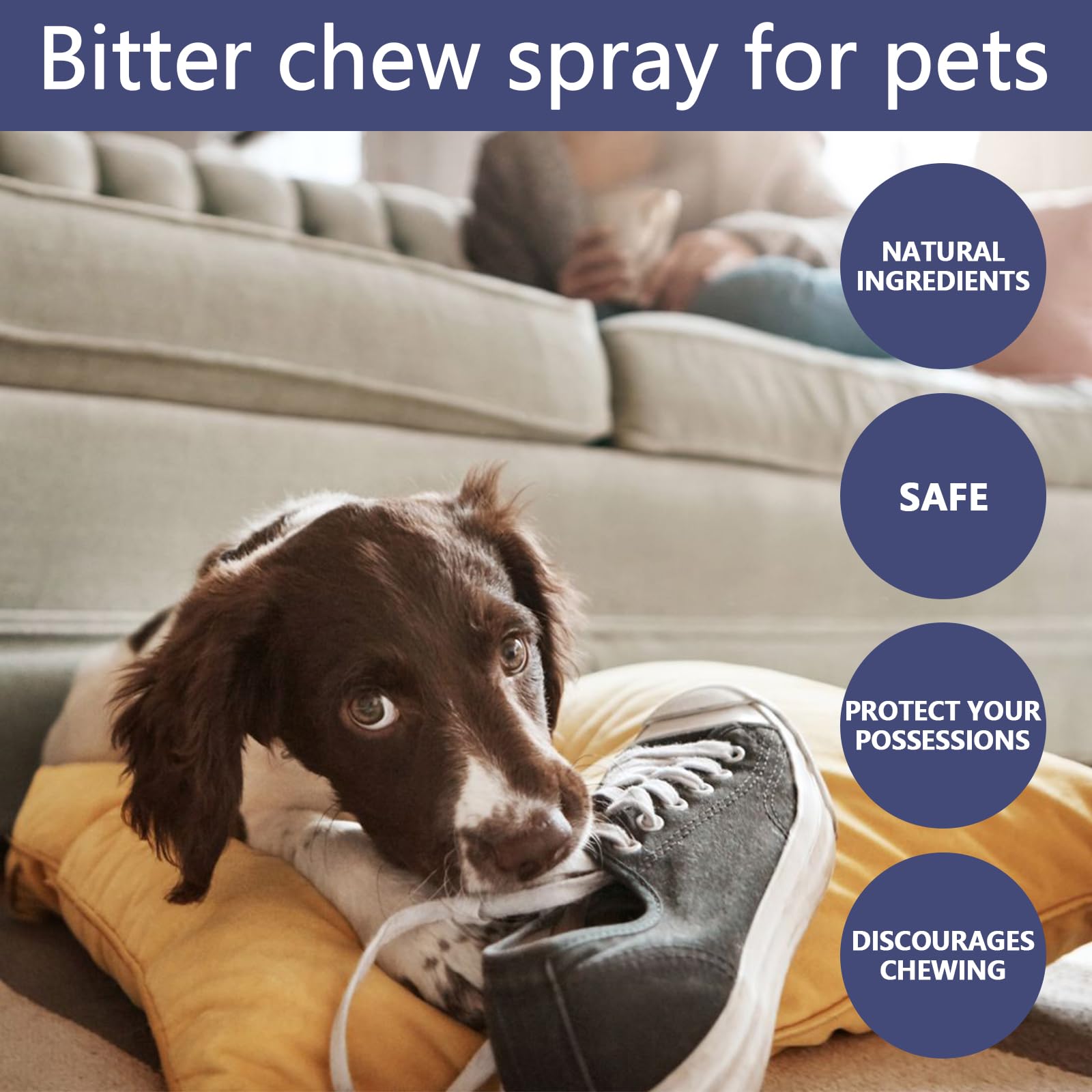 Qunkun Répulsif Chat Canapé, Répulsif Chat, Spray Anti Griffure Chat Chat Canapé, Spray Anti Griffure, Repulsif Chien Interieur, pour Canapé, Porte, Table, Meubles, Protège Votre Maison, 50ml