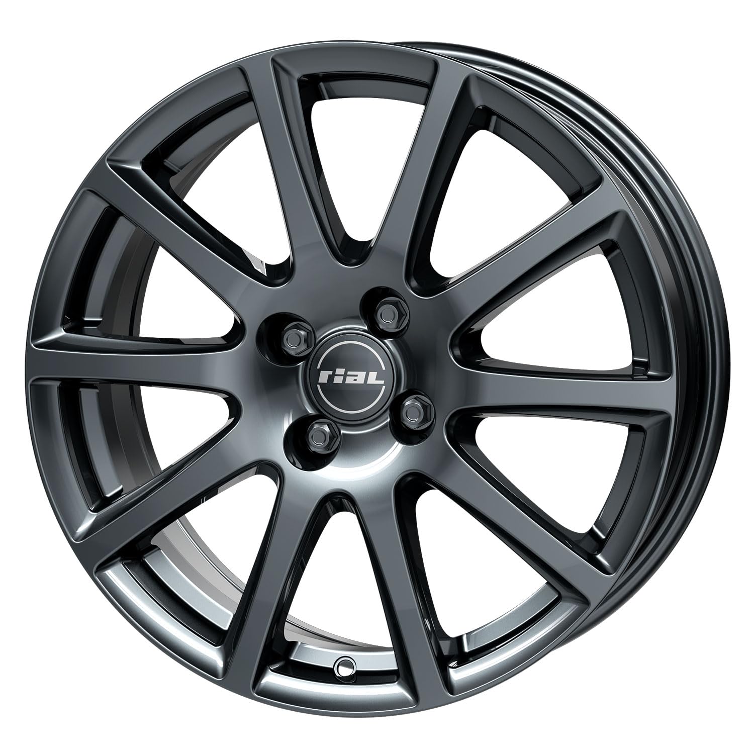 4x Llantas Rial Milano 5.5Jx14 ET43 4x100 titanium compatible con KIA Picanto Rio