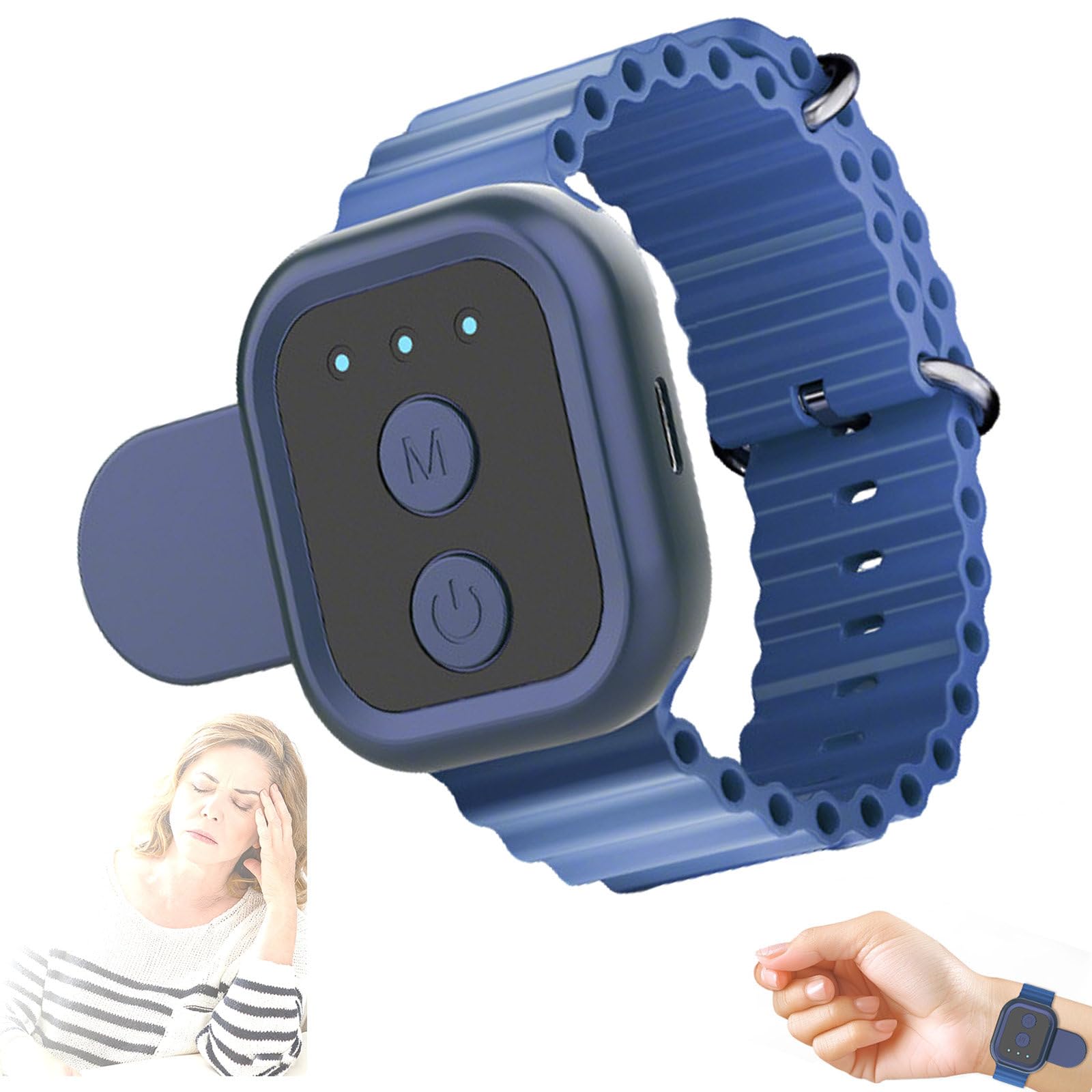 Pulseras antimareos para niños. Pulseras Ajustables de acupresión antináuseas para el Movimiento y la mañana. Pulseras antináuseas para el mareo en Coche
