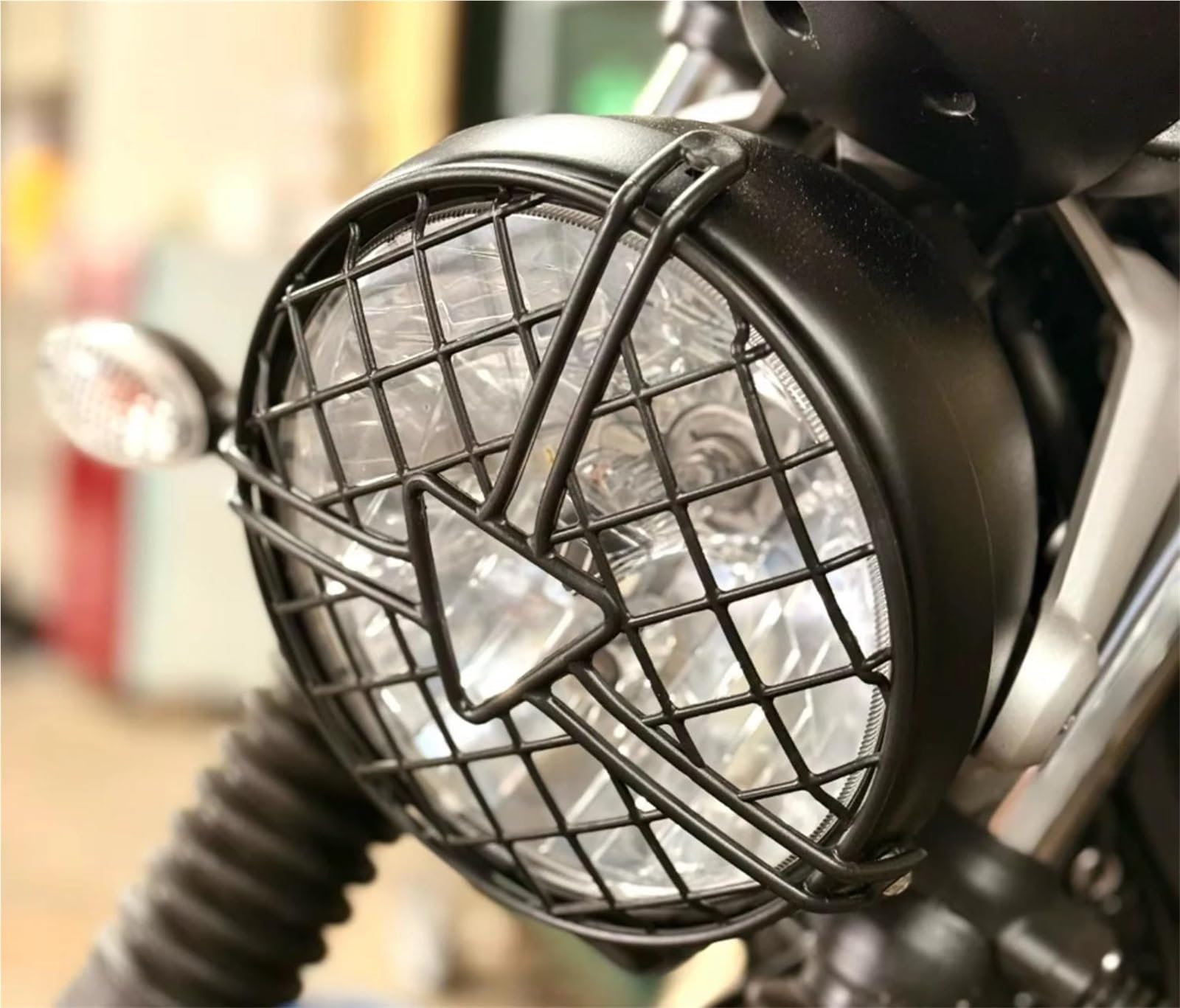 Motorrad Scheinwerfer Protector Für Triumph Für Street Twin 900 Für Scrambler Motorrad Scheinwerfer Protector Grille Mesh