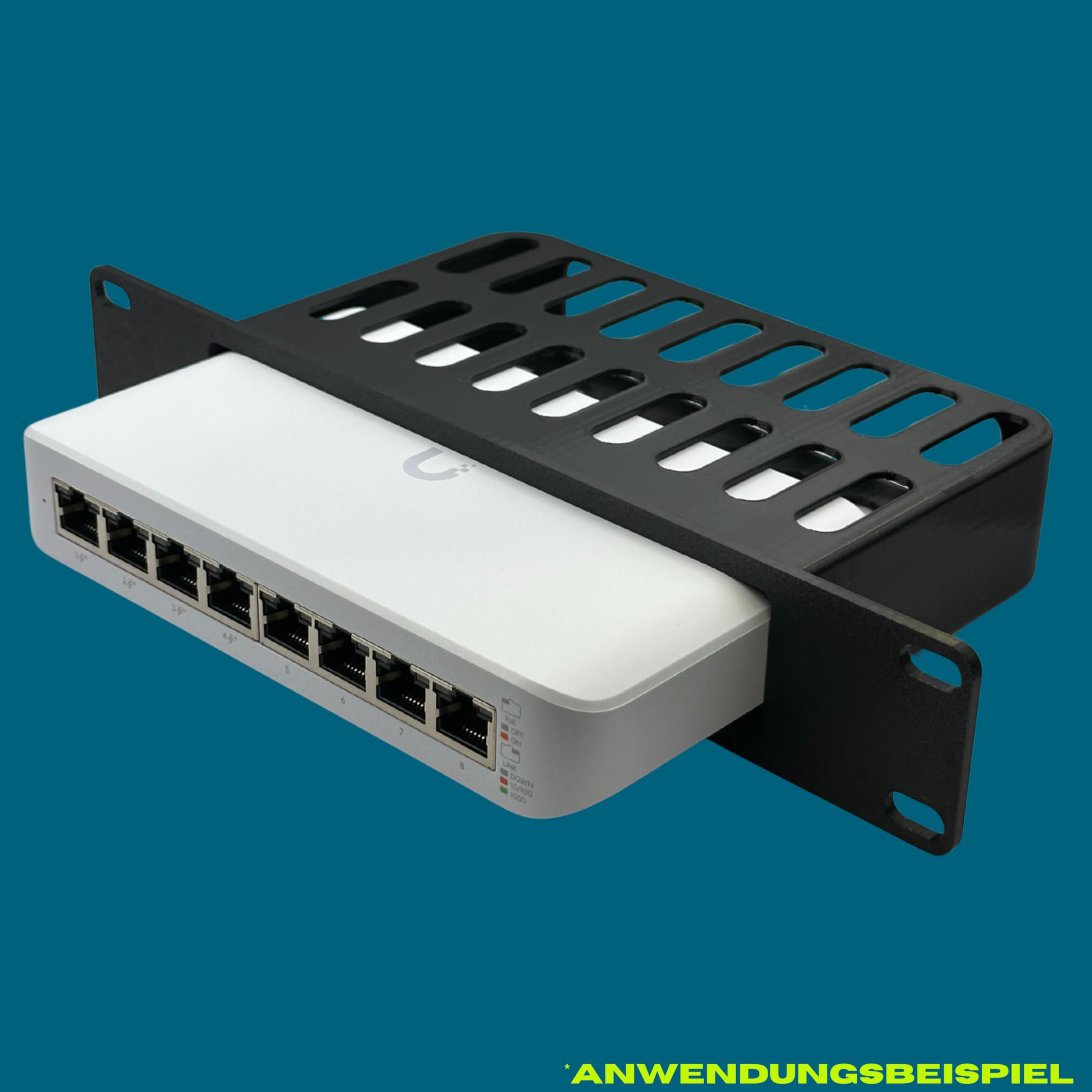 Support de montage en rack pour UniFi Switch Lite USW-Lite-8-POE, plastique, noir