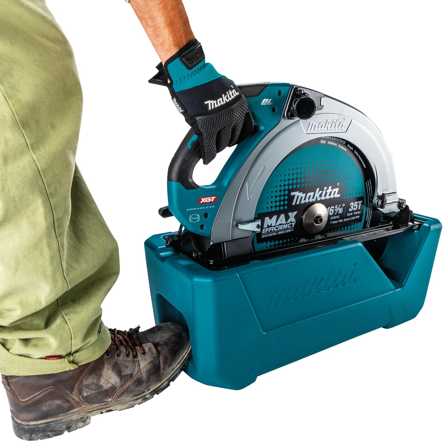 Makita HS013GZ 40V Max Li-ion XGT 415mm Sierra circular sin escobillas, baterías y cargador no incluidos