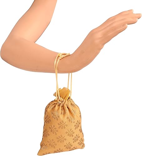 Miniatura 10 de Touchstone Hermosas bolsas de regalo reutilizables, respetuosas con el medio ambiente, brocado de cachemira con cordón grande para cumpleaños, boda,