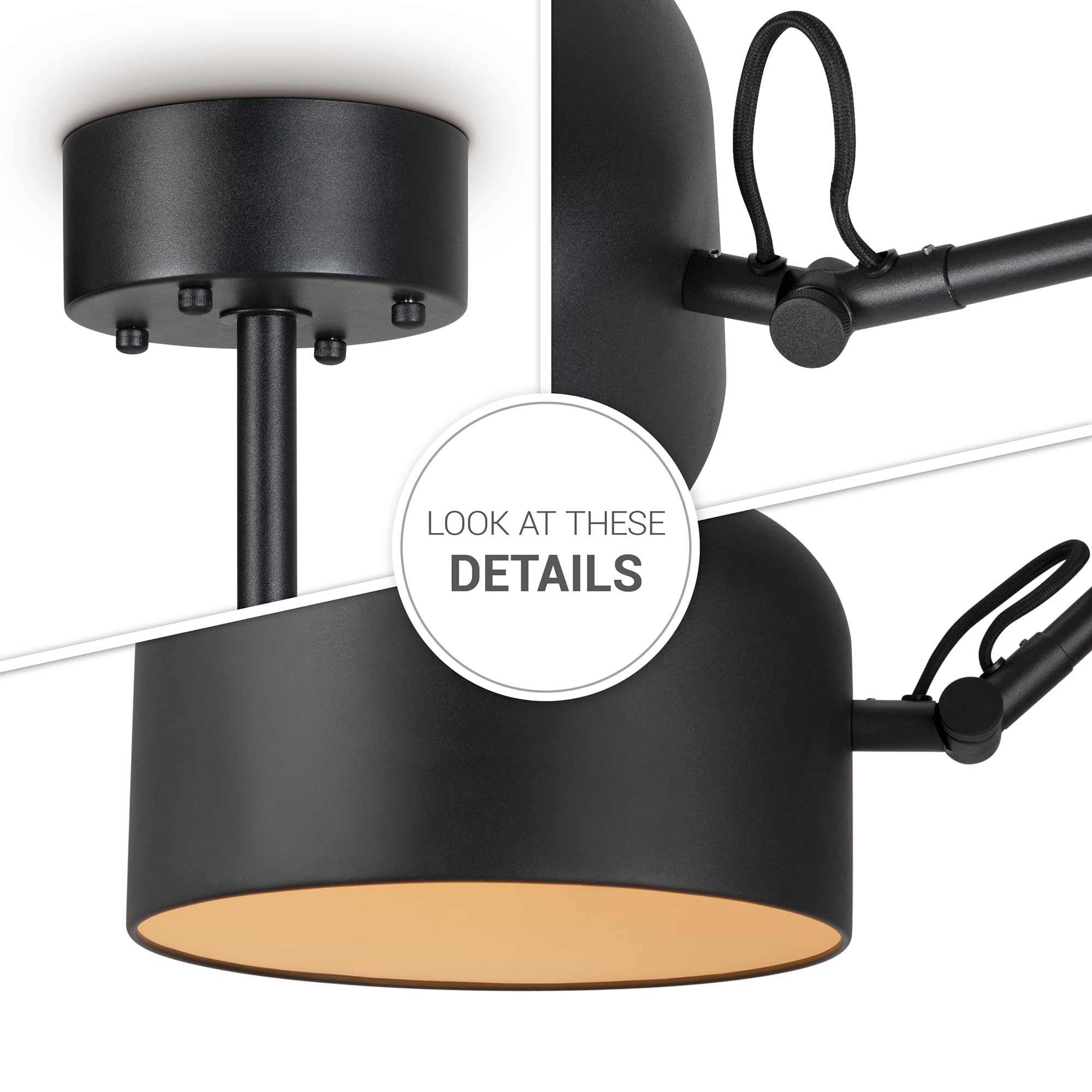 Paco Home Deckenlampe Metall Industrial Wohnzimmerlampe Deckenstrahler Lampenschirm Deckenlampe Büro Modern Stylisch E27 Fassung Retro Innen