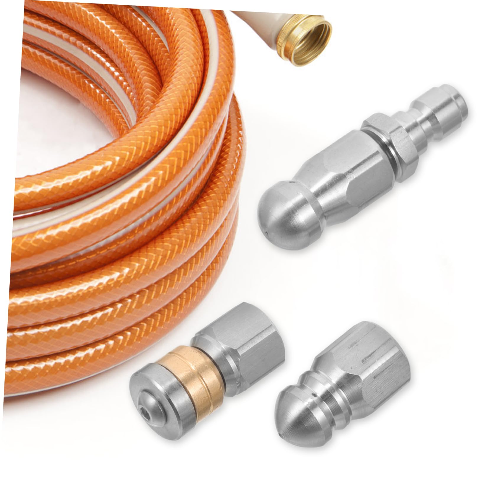 Sosoport Lot De 5 Buses Haute Pression En Acier Inoxydable Faciles À Installer Pour Nettoyeur Haute Pression Domestique 3 Pièces X 5