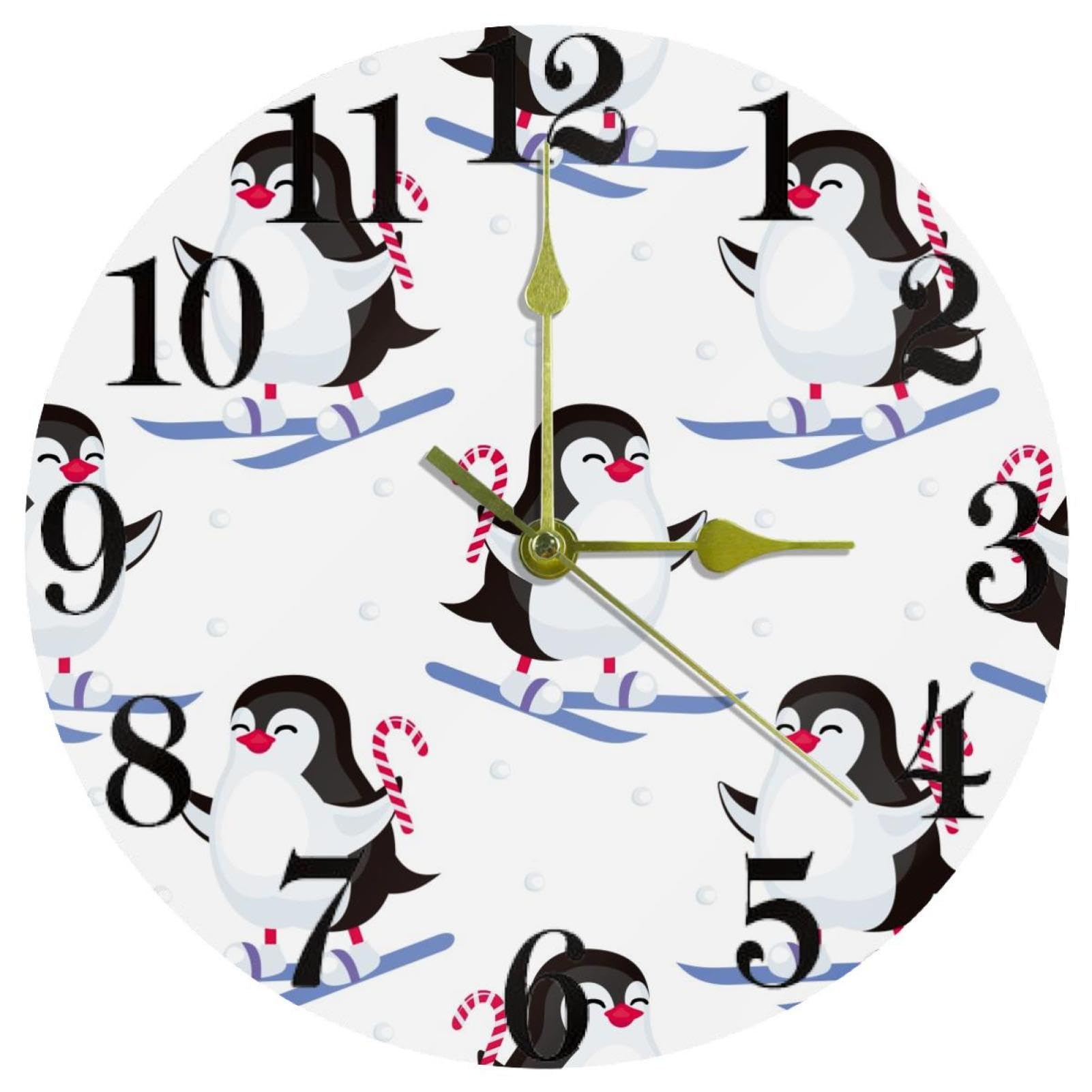 Horloge murale silencieuse sans tic-tac à quartz à pile pour une chambre d'enfant apaisée