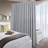 Vista 35 de DWCN Cortinas para puerta corrediza de patio - Cortinas extra anchas para puerta de vidrio, panel de cortina divisora de habitación con privacidad