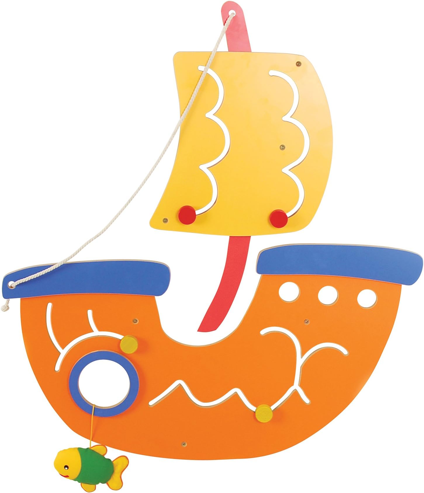 Childrens Pirate Ship Sensory Wall Play Panel (100917)