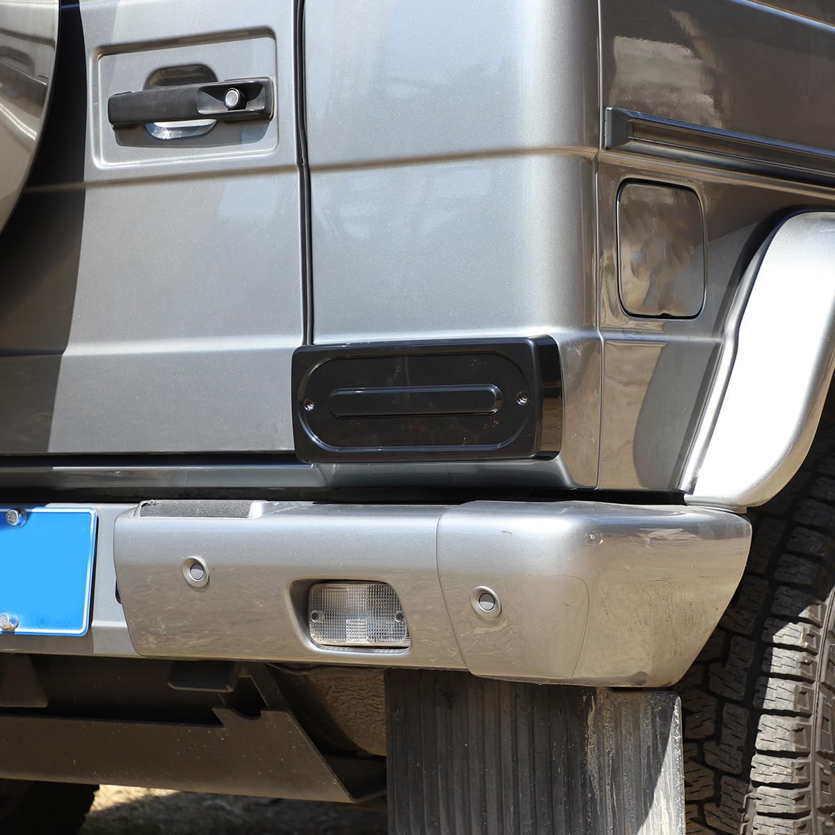 Car Rear Tail Light Cover Compatible with Mercedes Benz W463 G-Class G500 G550 G55 G63 AMG 2007-2018 Smoked Car Taillight Protection Trim Cover