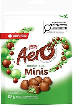 AERO Bubbles Peppermint, 135g Pouch