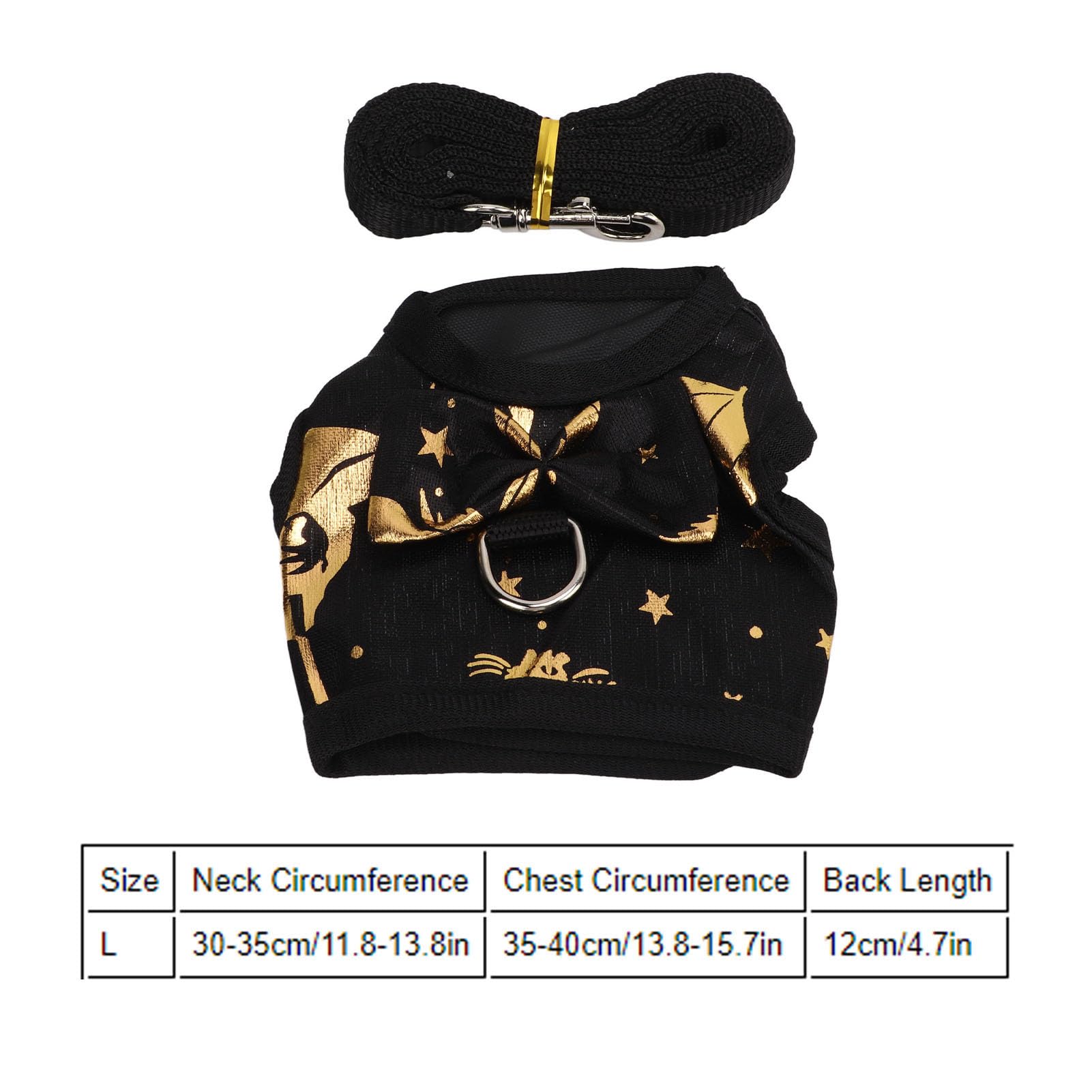 Soft Nylon Bunny, Rabbit Harness Leash Adjustable Vest Pet Small Animal Harnesses for Ferret Kitten Guinea PigL T Pig Little (L)